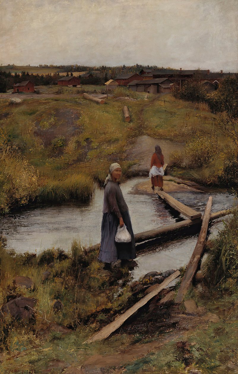 Genvägen, 1892. av Pekka Halonen