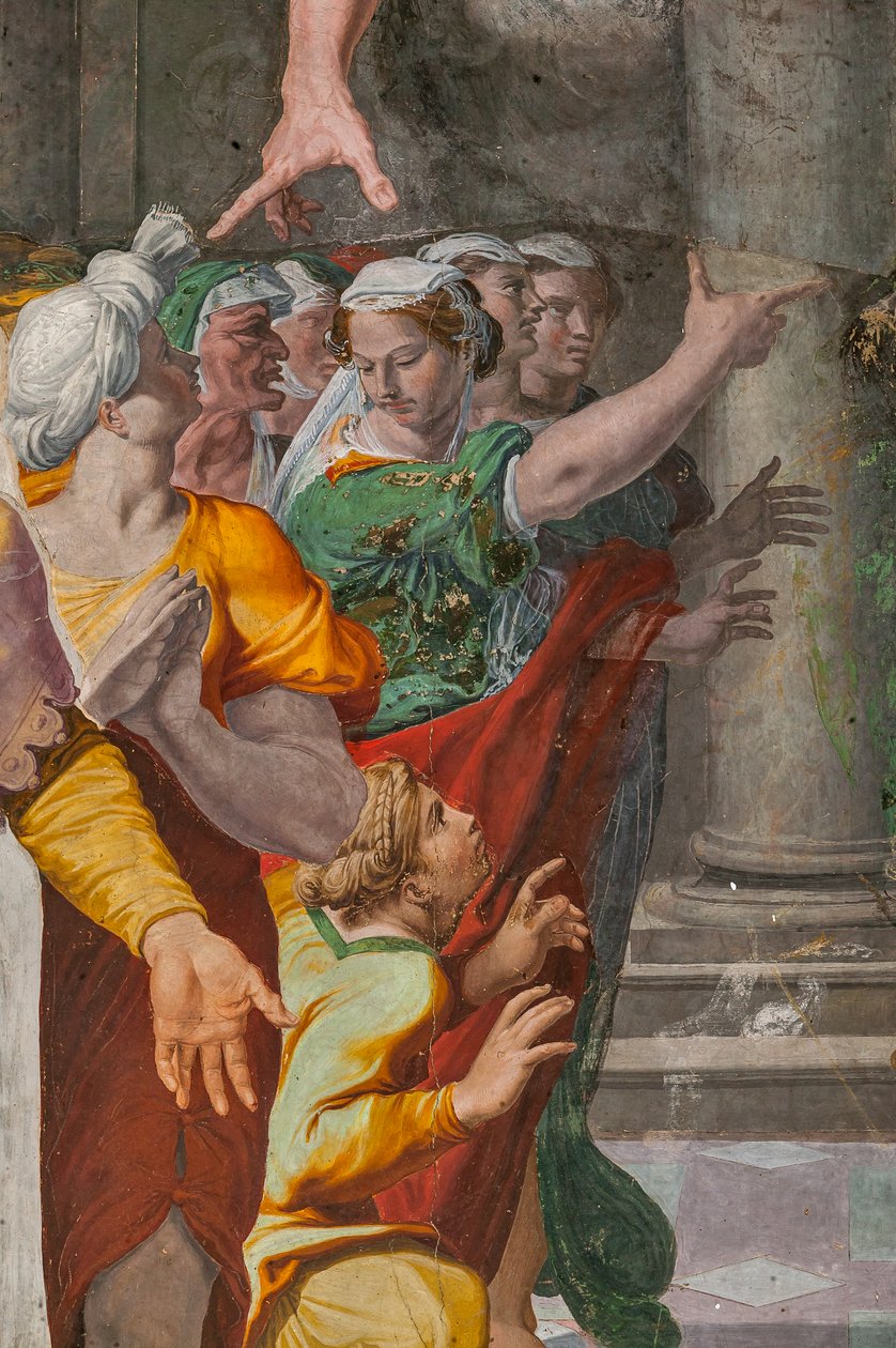 Tillkännagivandet av baptistens ankomst, Poggi kapell av Pellegrino Tibaldi