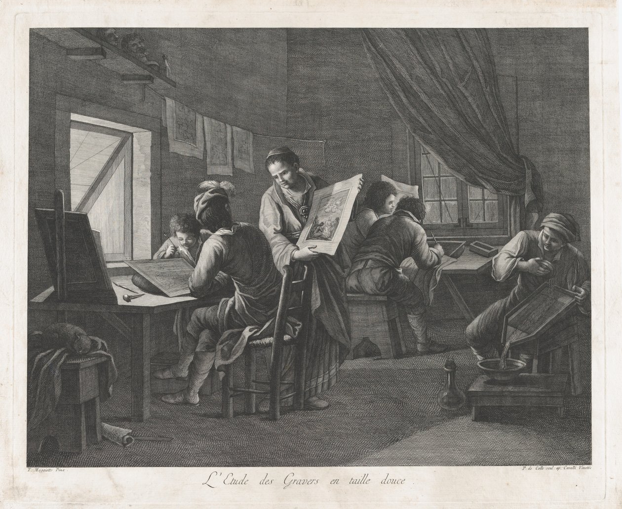 Tryckverkstaden, 1750-1800., 1750-1800. av Pellegrino dal Colle