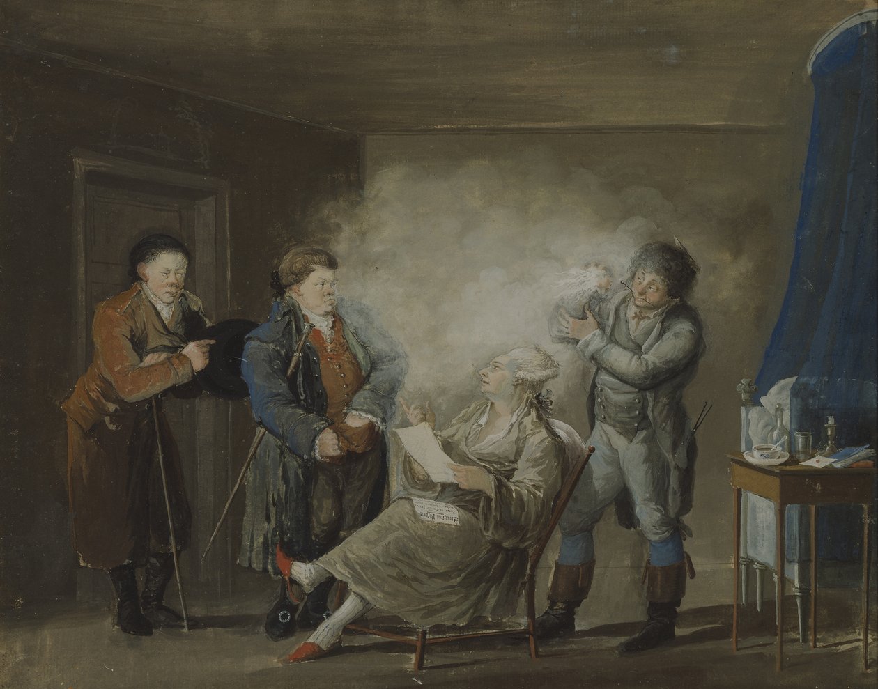 Medan peruken pudras, c.1800 av Per Nordqvist