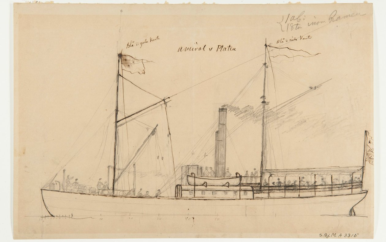 Angfartyget AMIRAL VON PLATEN av Per Wilhelm Cedergren
