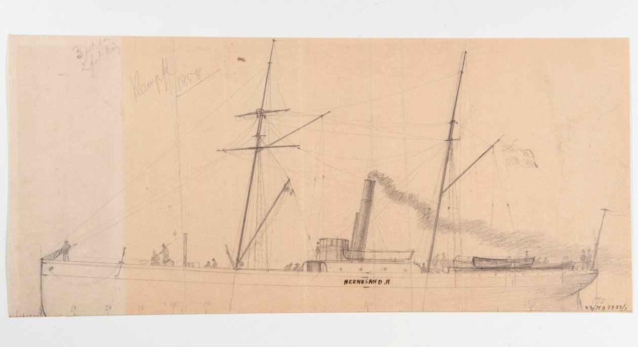 Angfartyget HERNOSAND II av Per Wilhelm Cedergren