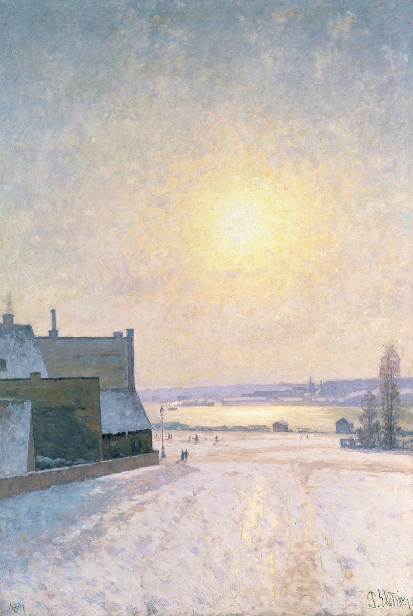 Sol och snö, scen från Stockholm av Per Ekstrom