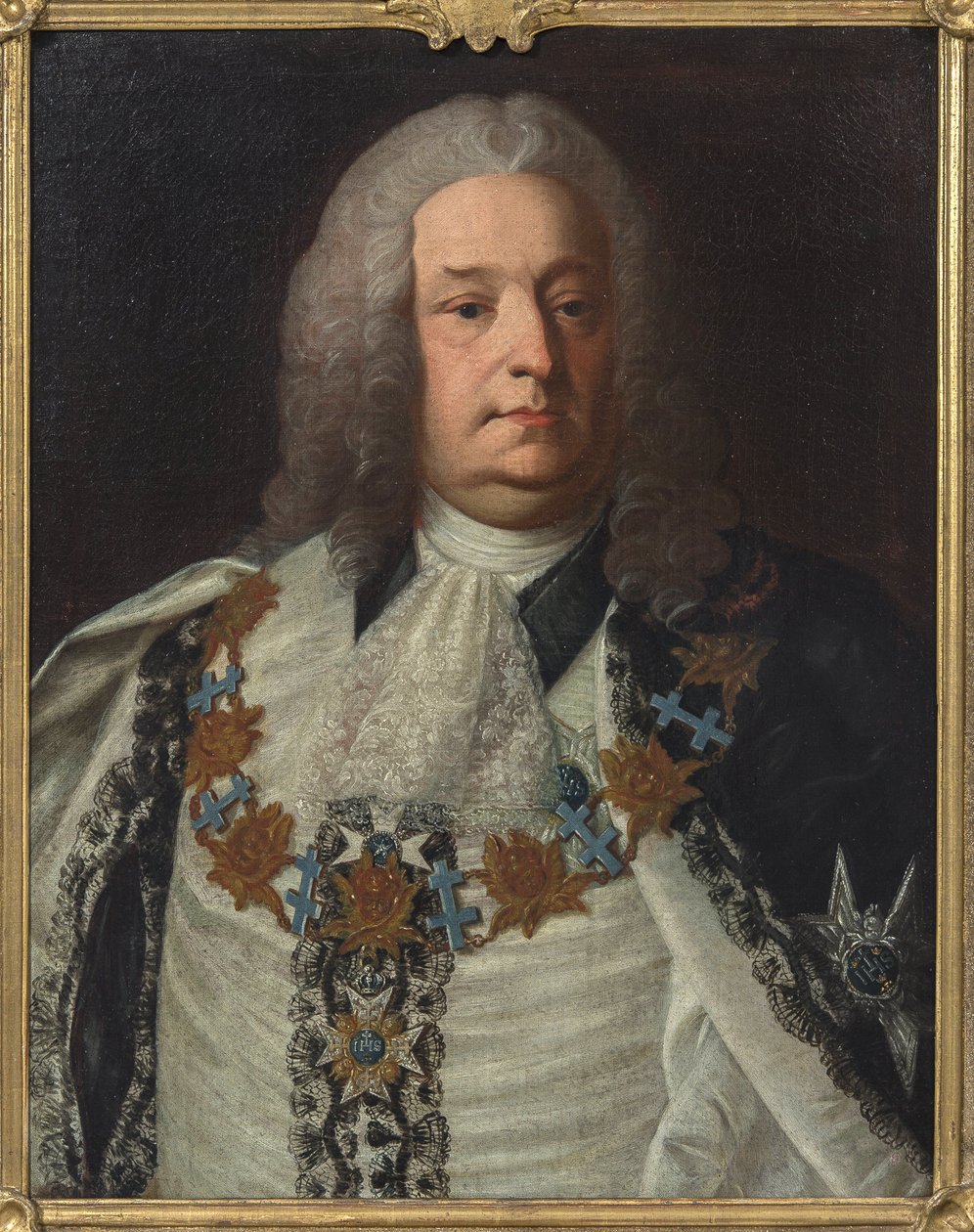 Porträtt av greve Herman Cedercreutz (1684-1754), av Fjellström, Per Ericsson (1719-1790). Olja på duk av Per Ericsson Fjellstroem