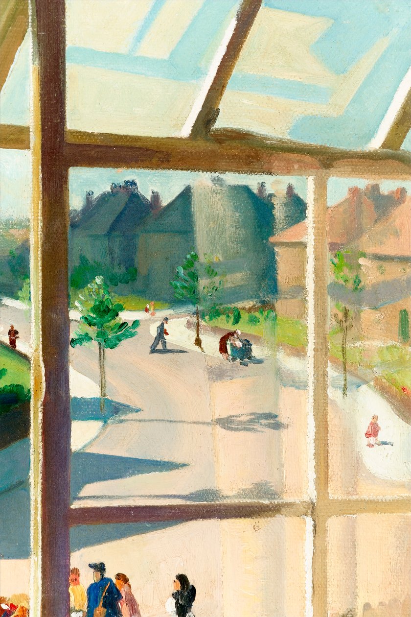 Utsikt från konstnärens sovrum, c.1930 olja på duk detalj av 244506 av Percy Shakespeare