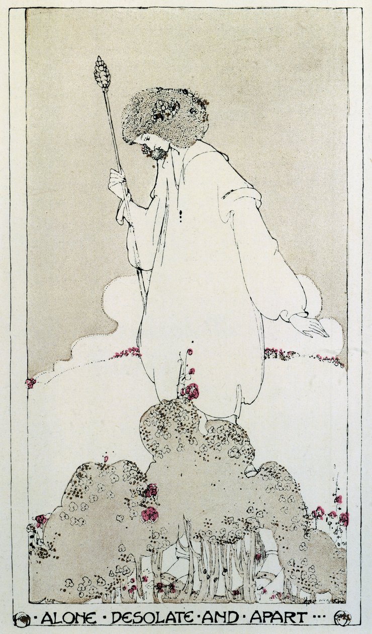 Illustration till dikten Adonais, Elegy on Death of John Keats av Percy Bysshe Shelley