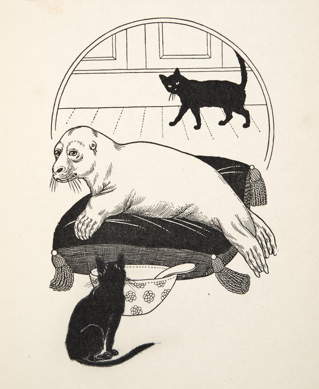 En tämjt sigill, från Hundra anekdoter av djur, pub. 1924 av Percy J. Billingshurst