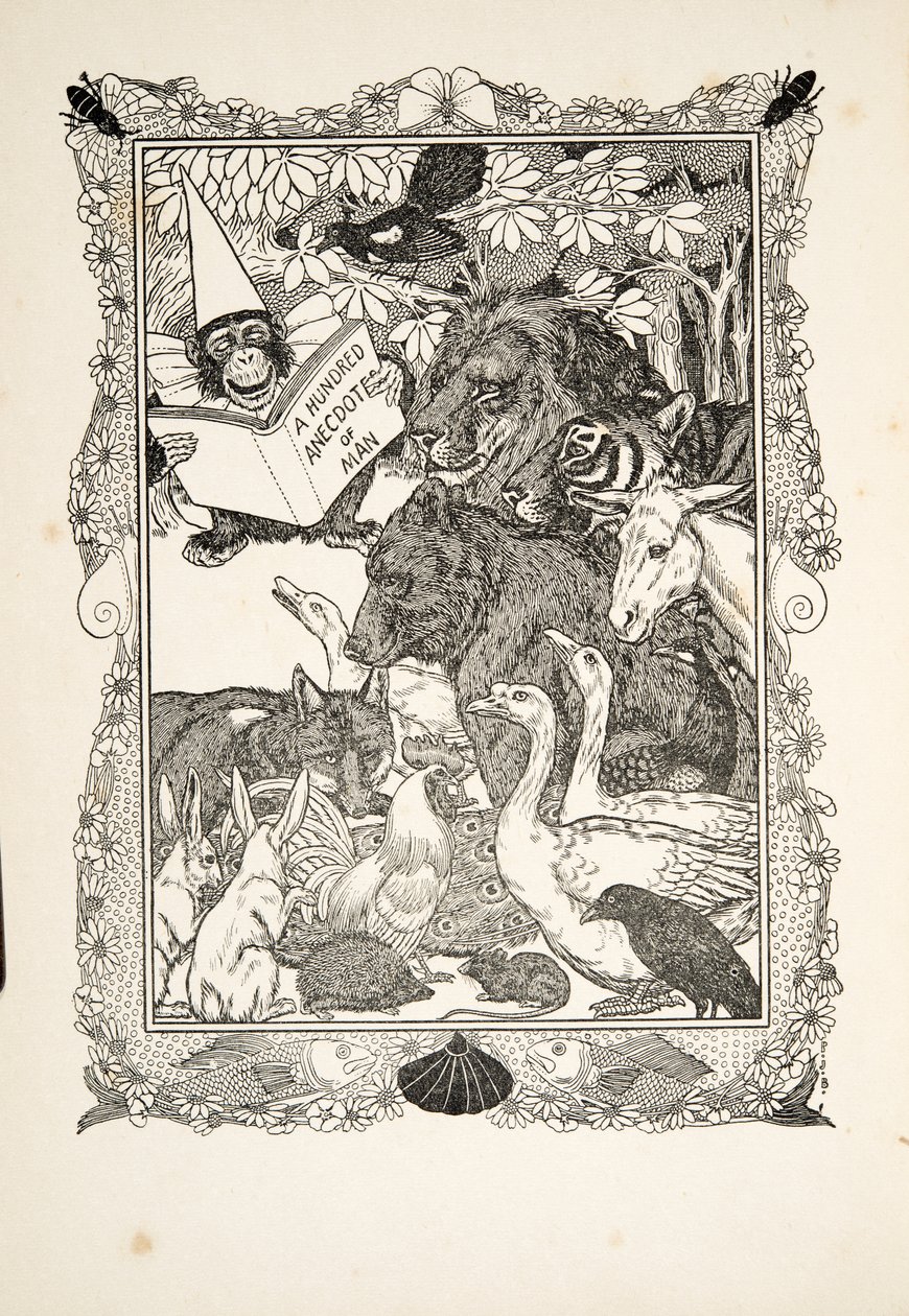 Frontispice, från Hundra anekdoter av djur, pub. 1924 av Percy J. Billingshurst