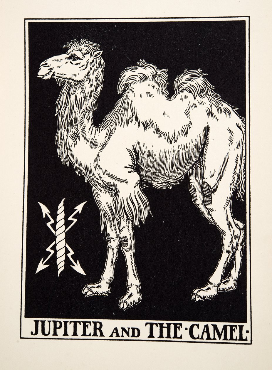 Jupiter and the Camel, från A Hundred Fables of Aesop, pub.1903 av Percy J. Billingshurst