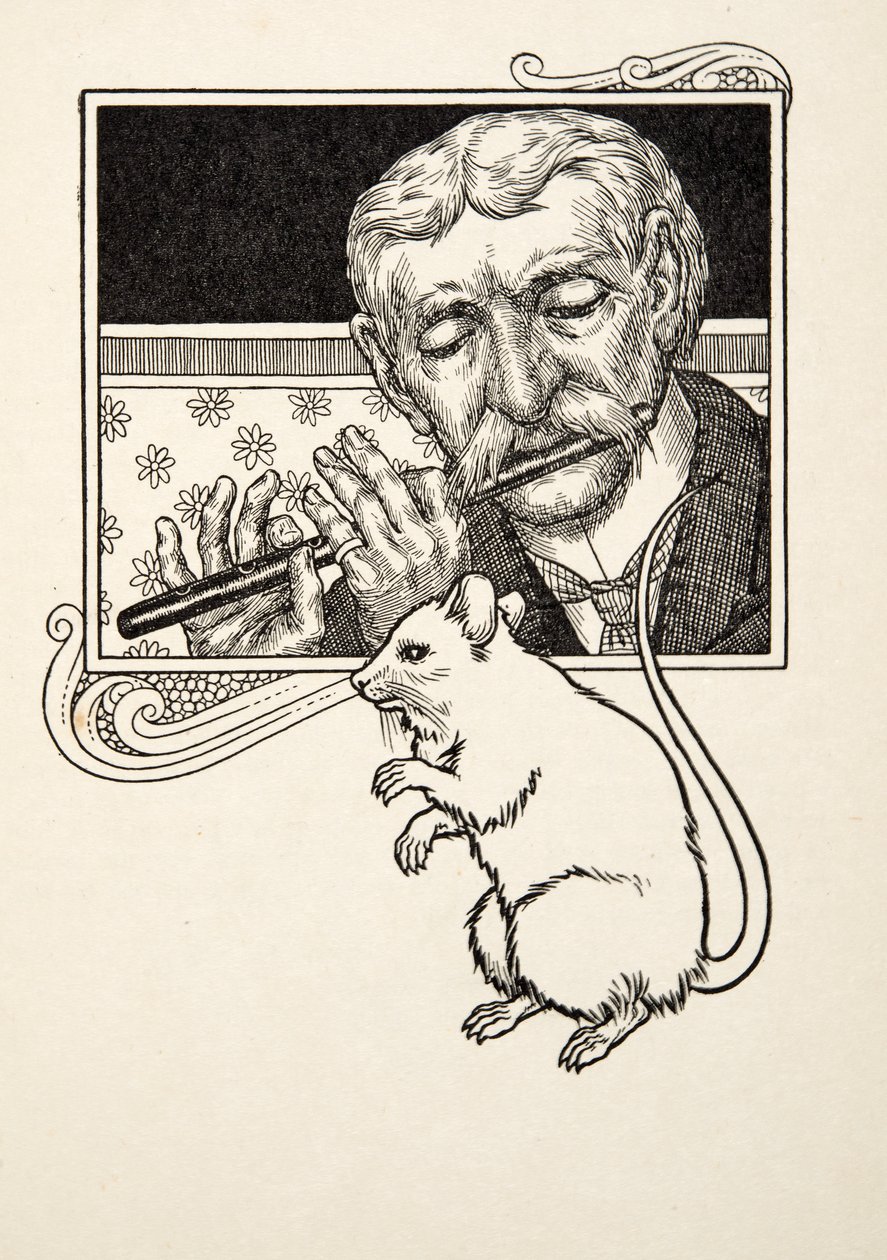 Musikaliska möss, från A Hundred Anecdotes of Animals, pub. 1924 av Percy J. Billingshurst