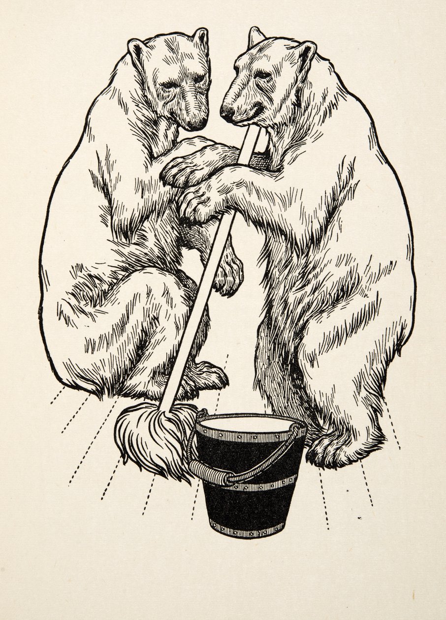 Björnungarna, från A Hundred Anecdotes of Animals, pub. 1924 av Percy J. Billingshurst