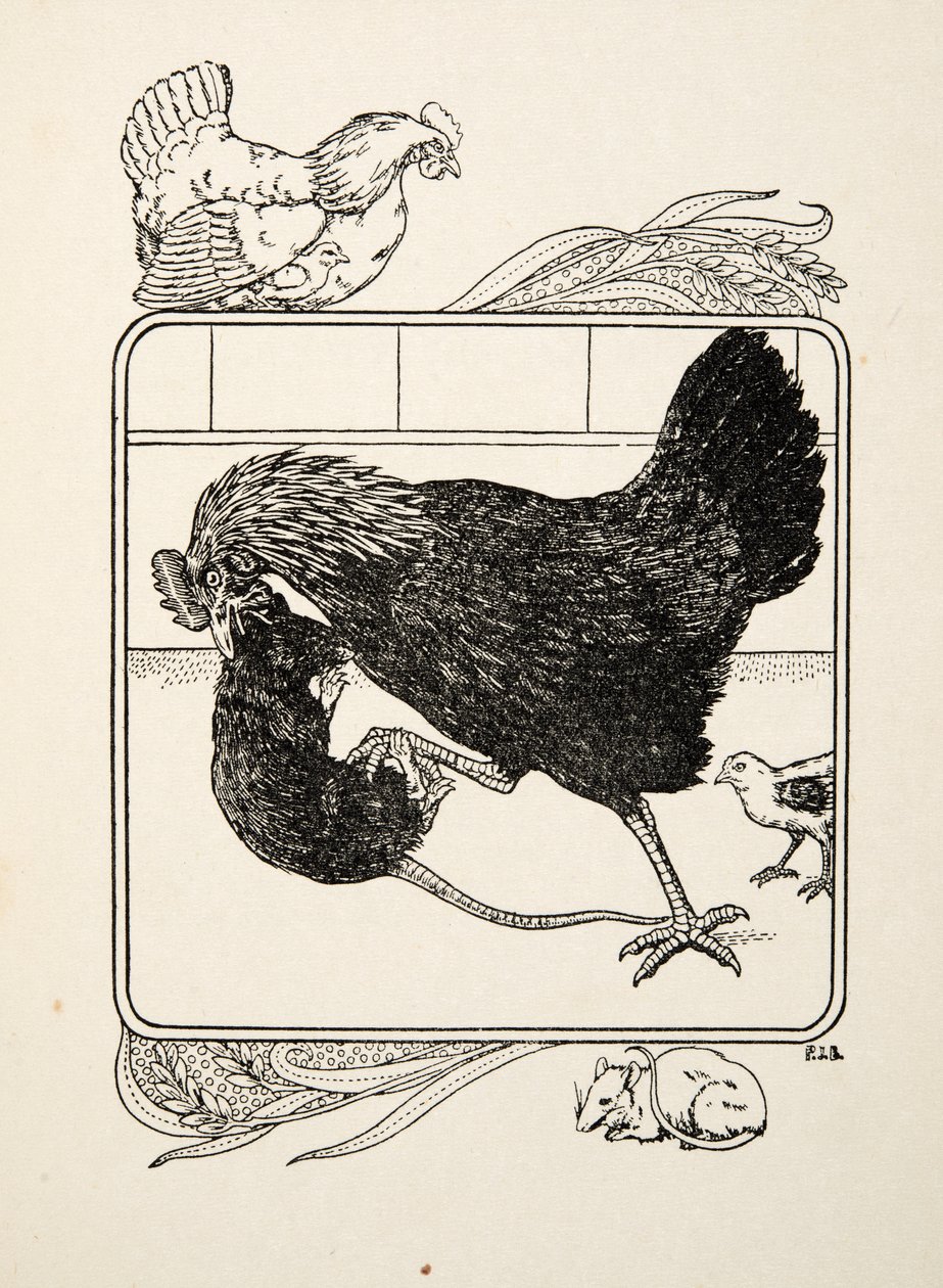 The Heroism of a Hen, från Hundra anekdoter av djur, pub. 1924 av Percy J. Billingshurst