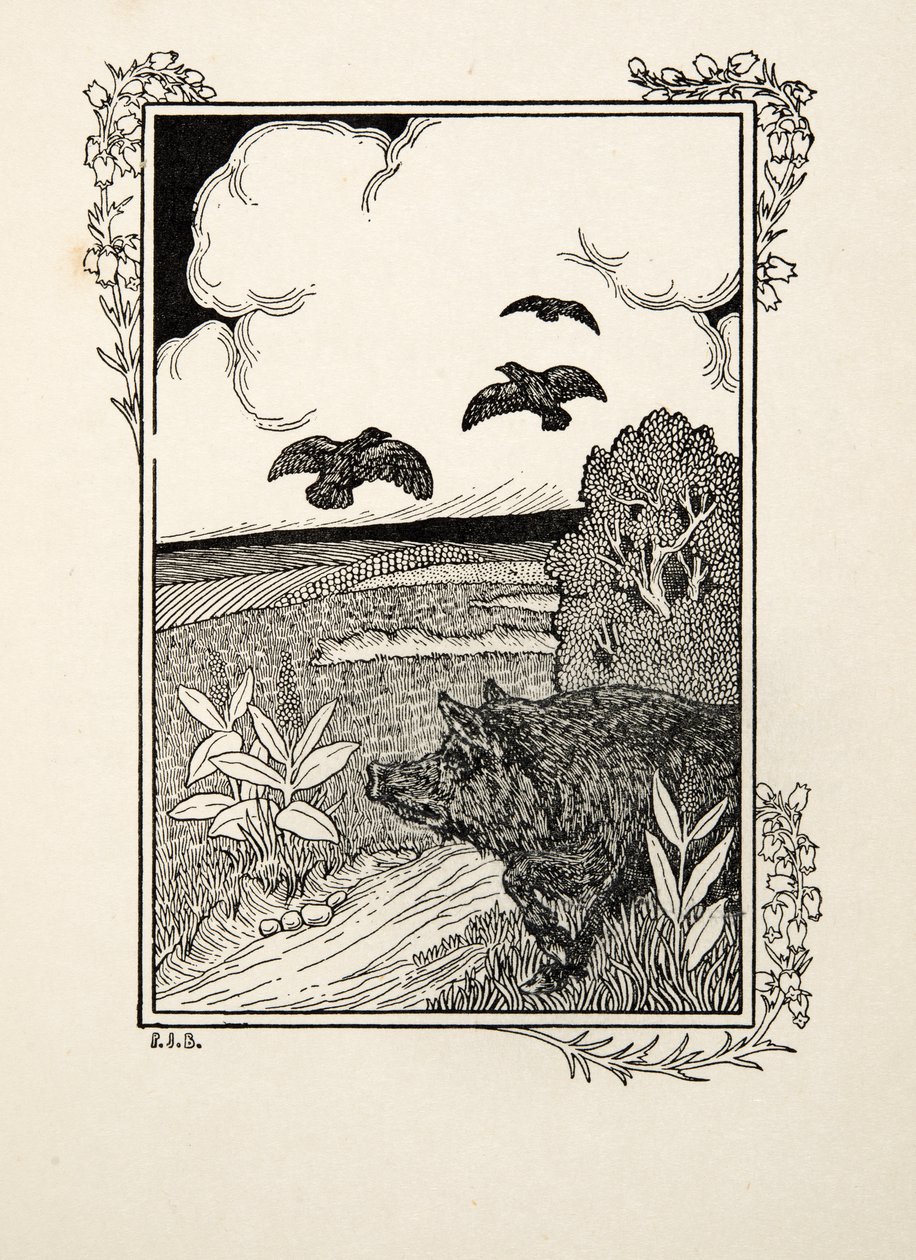 The Pig Pointer, från A Hundred Anecdotes of Animals, pub. 1924 av Percy J. Billingshurst