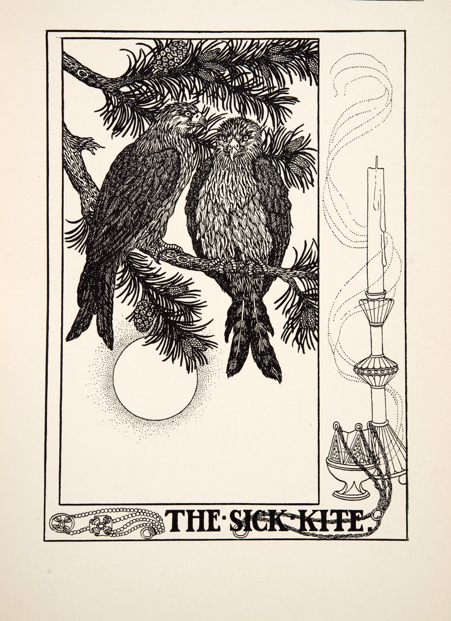 The Sick Kite, från A Hundred Fables of Aesop, pub.1903 av Percy J. Billingshurst