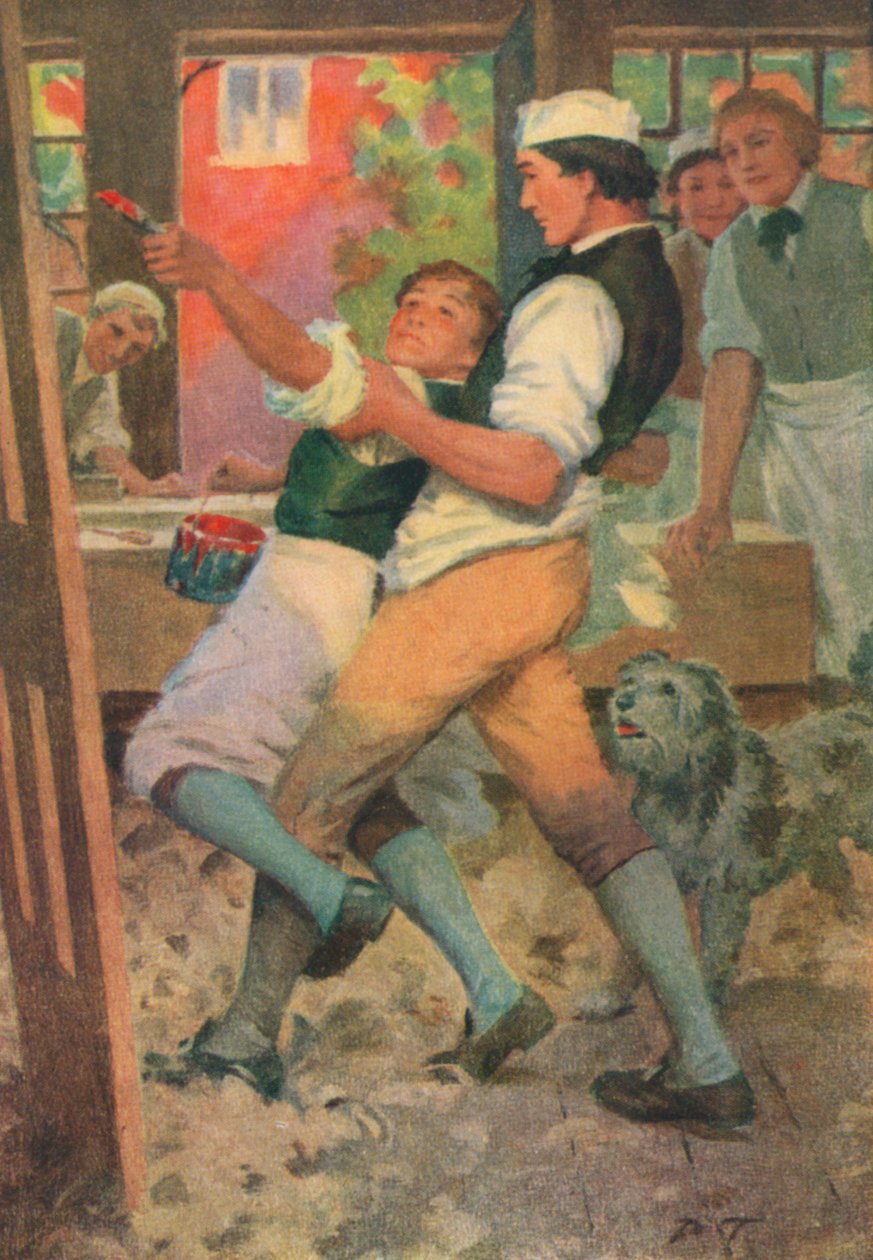 Illustration till Adam Bede av George Eliot (färglitografi) av Percy Tarrant