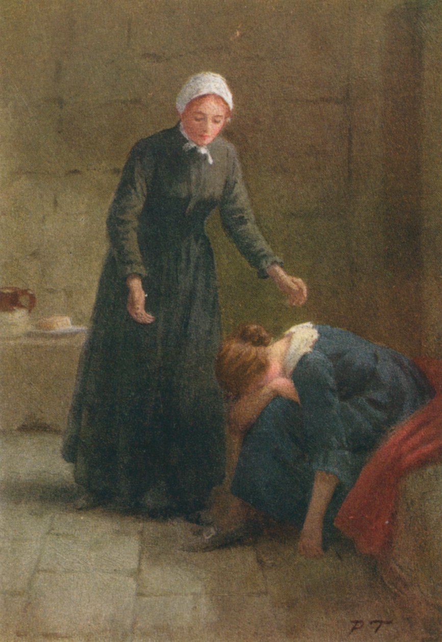 Illustration till Adam Bede av George Eliot (färglitografi) av Percy Tarrant