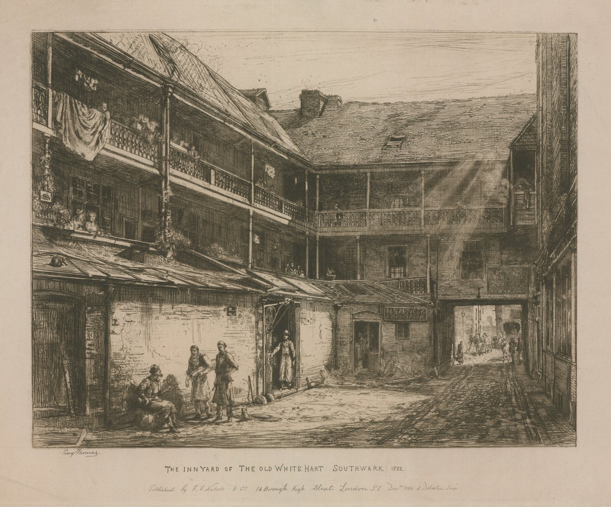 The Old White Hart, Southwark av Percy Thomas