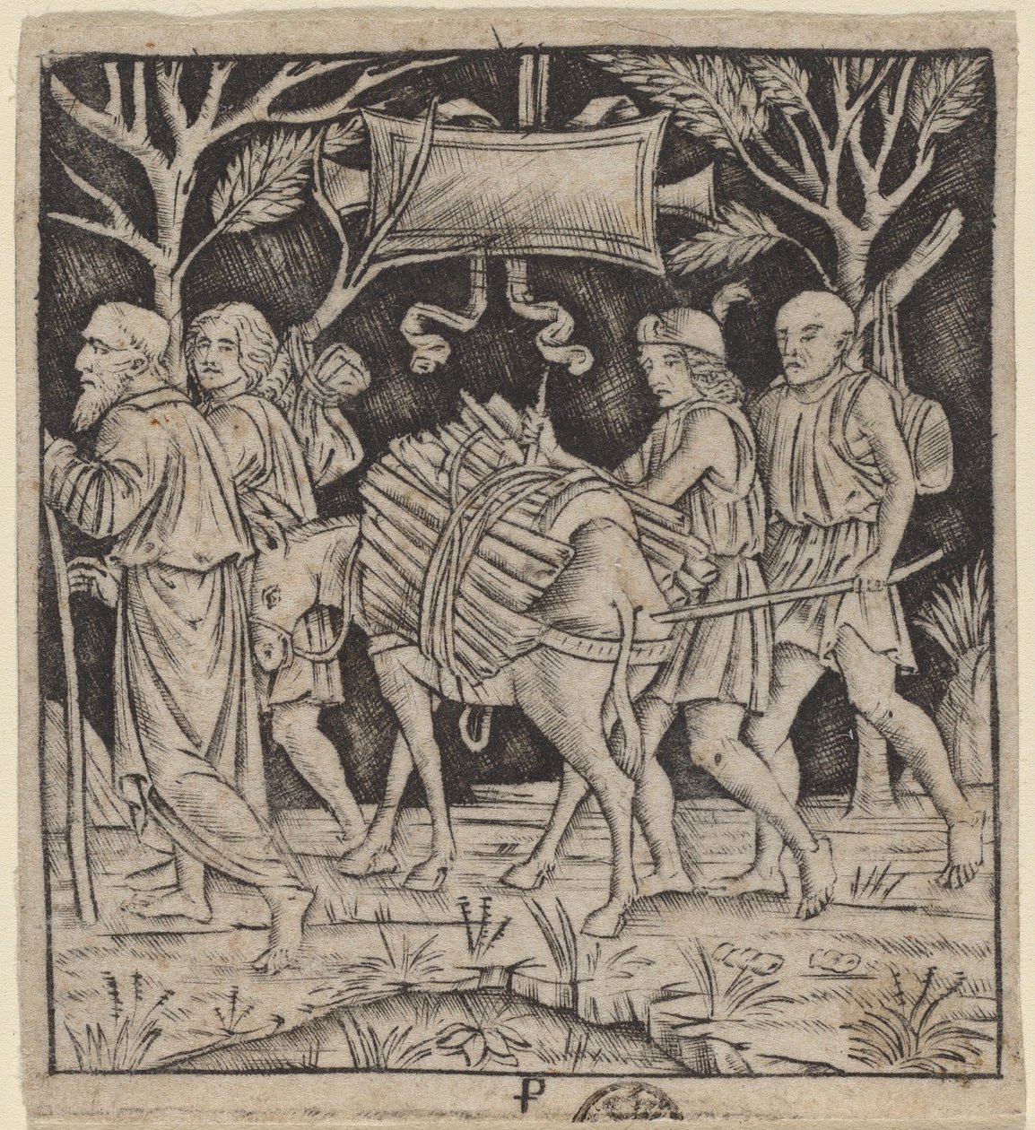 Abraham och Isak på väg till berget Moria av Peregrino da Cesena