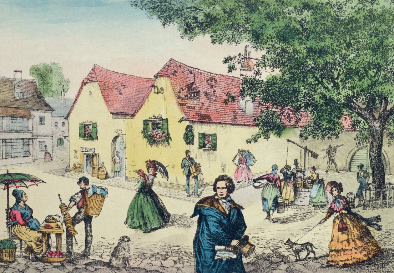 Heiligenstadt Testament House i Wien där Beethoven vistades i ett försök att bota sin dövhet av Perger