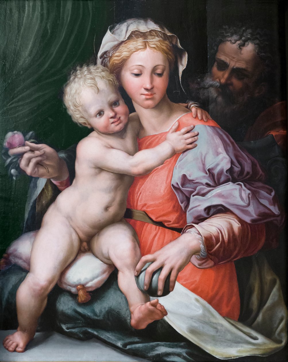 Helig familj av Perino del (1501 47) Vaga