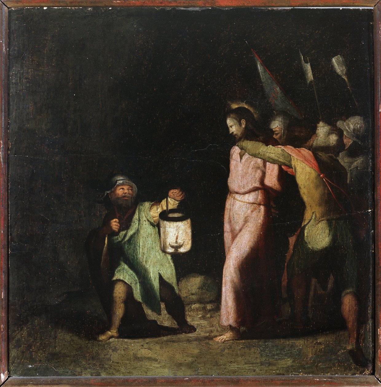 Passion of Christ: The Take of Christ (olja på trä av Perino del Vaga