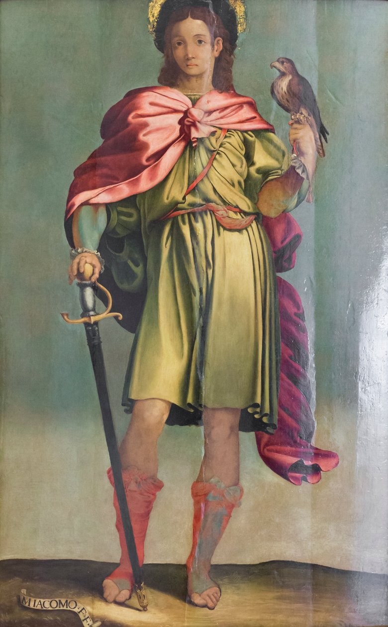 Saint Julian the Hospitaller av Perino del (1501 47) Vaga