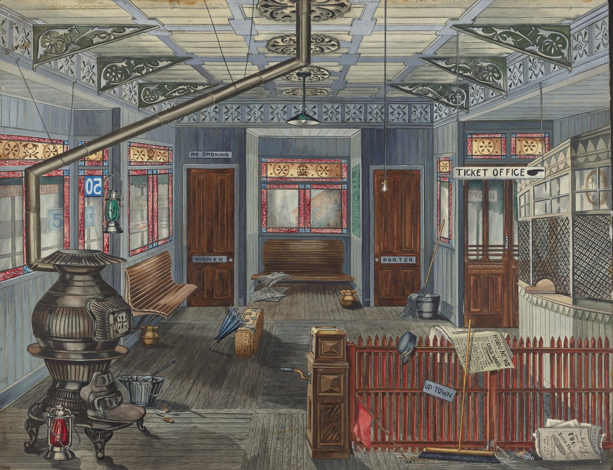 El Station Interiör av Perkins Harnly