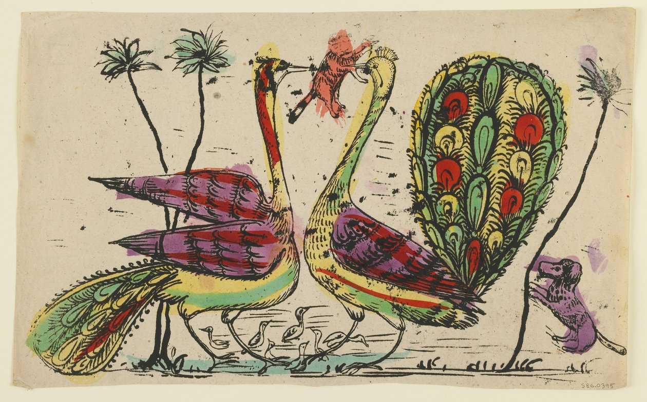 Djurscen, sent 1800-tal av Persian School