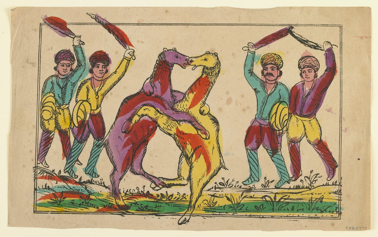 Kamelkamp, sent 1800-tal av Persian School