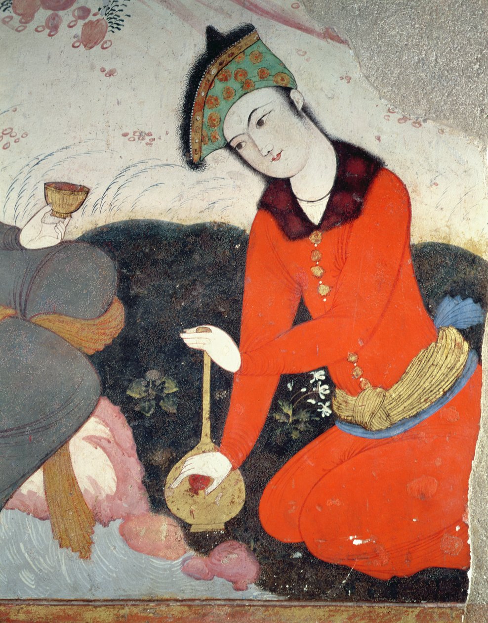 Hovvakt vid Shah Abbas I:s domstol (detalj) av Persian School