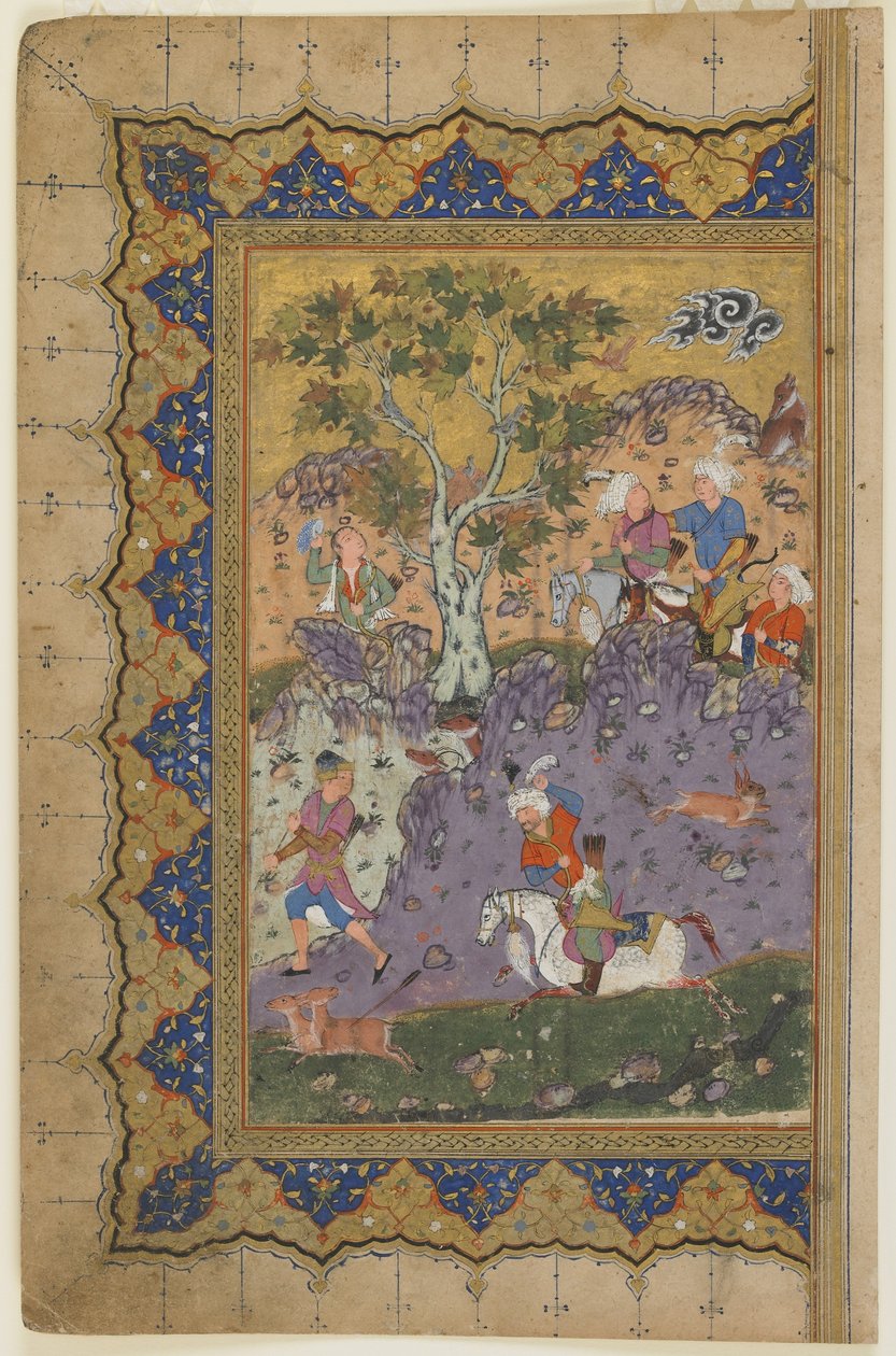 En prins på jakt, ca 1600 av Persian School