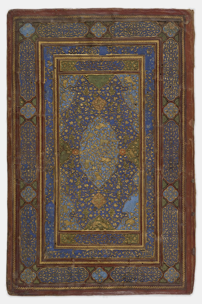 Insida av bokomslag, 1500-30 av Persian School