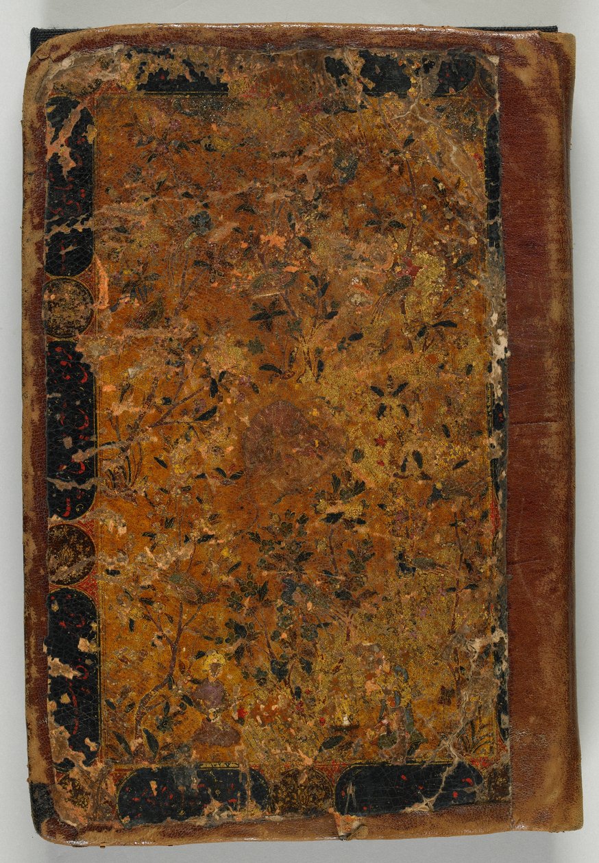 Originalbindning från S1986.44.1, möjligen Tabriz, Iran, Safavidperioden, 1549-50 (opak akvarell och lack) av Persian School