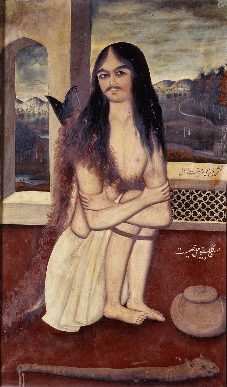 Porträtt av Shamsi Tabrizi, dervisjen, c.1840-1 av Persian School