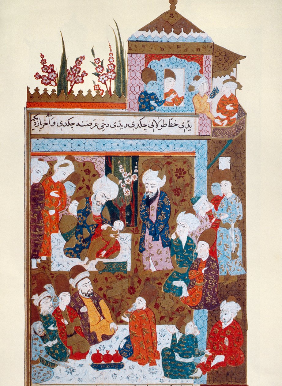 Rumi botar sin äldre son Arif, sent 1500-tal av Persian School