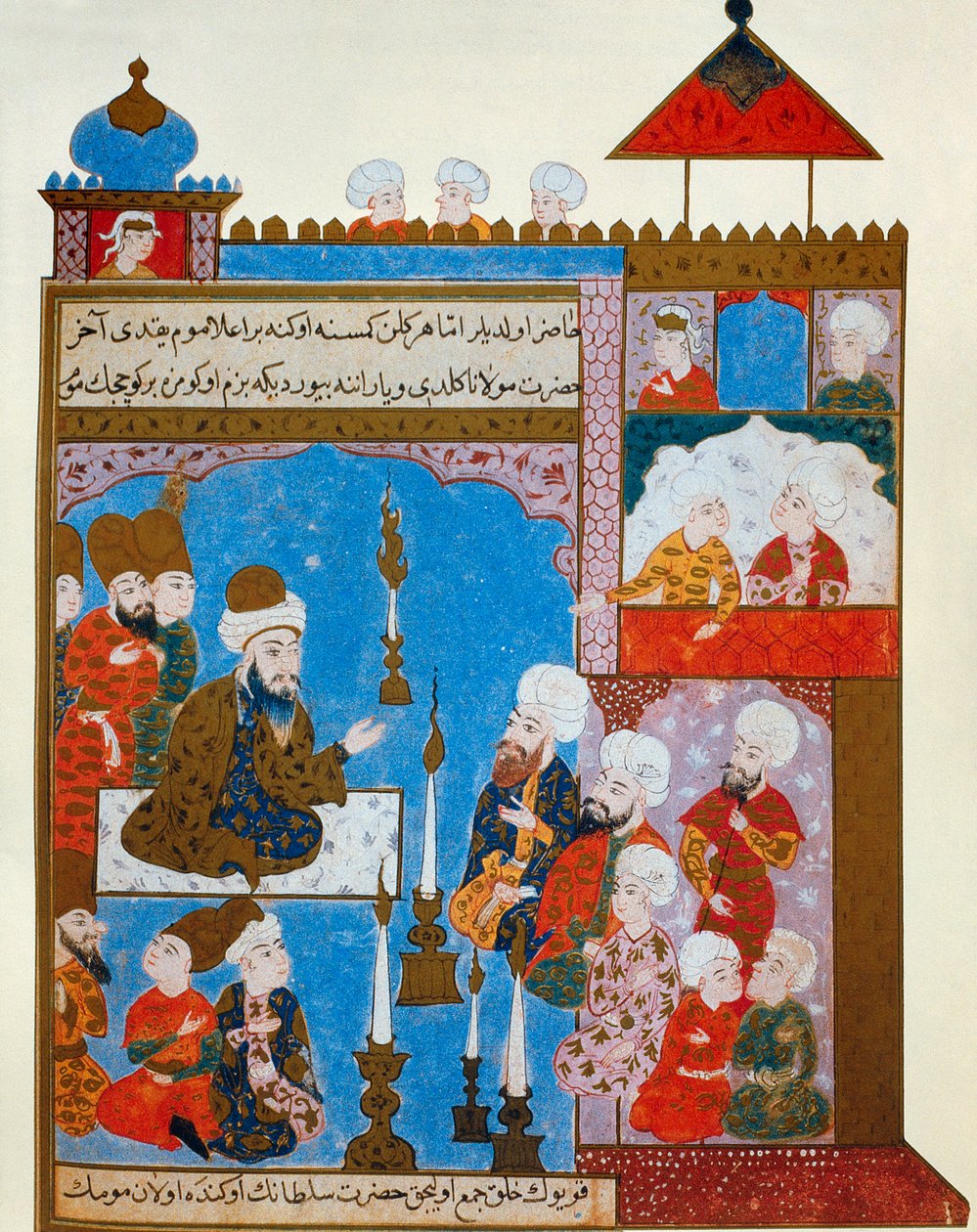 Rumis-ljuset tänds fortfarande, sent 1500-tal av Persian School