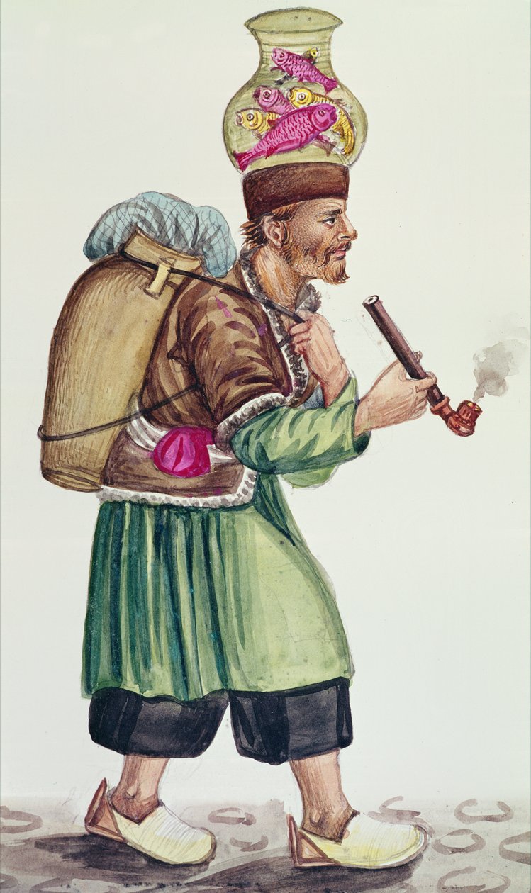 Fiskhandlaren (wc på papper) av Persian School