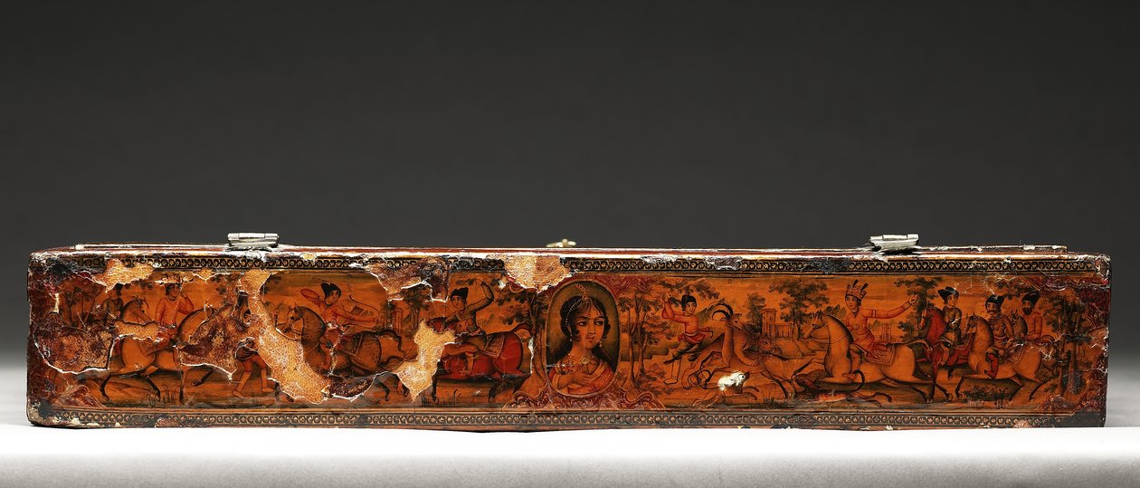 Verktygssats föreställande den heliga familjen, ca 1830 (blandade media) av Persian School