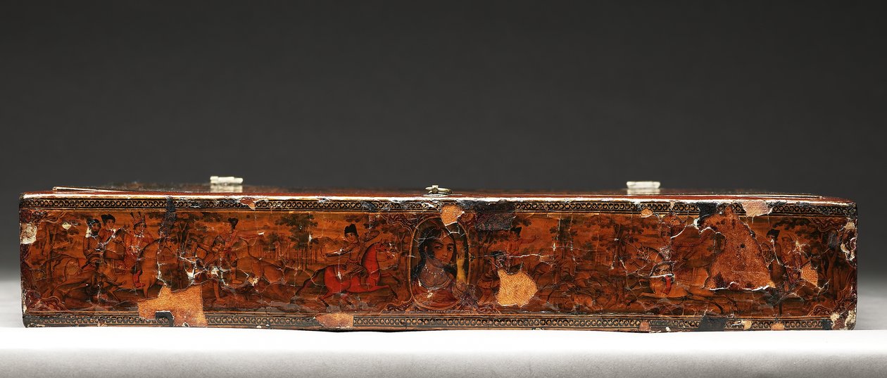 Verktygssats föreställande den heliga familjen, ca 1830 (blandade media) av Persian School