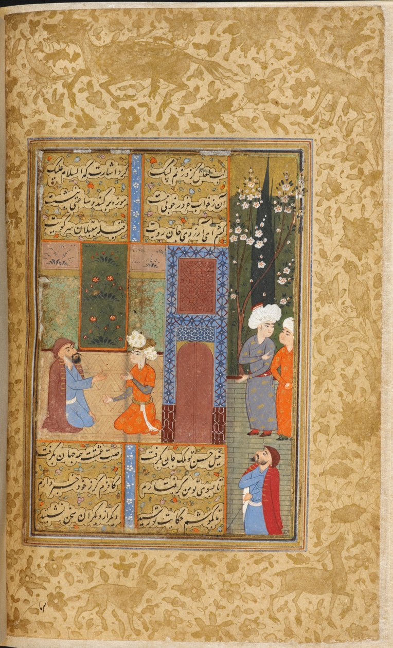 Ung prins och en dervisch, illustration från 