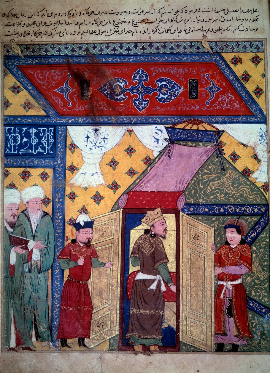 härskaren Ghazan (Ghazan Khan eller Ghazan Mahmud, son till Arghoun och ilkhan av Persien av Persian School