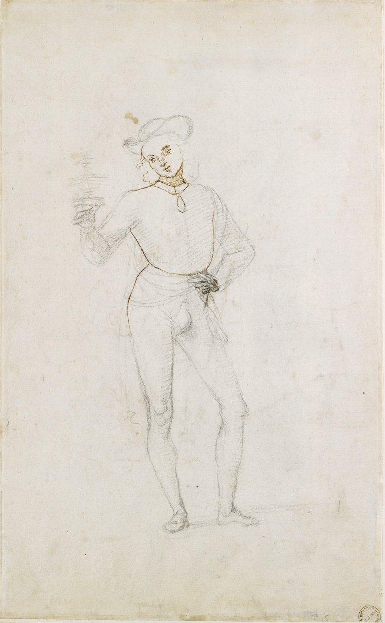 A Study for a Figure in an Adoration of the Magi, c1470-1520 av Perugino