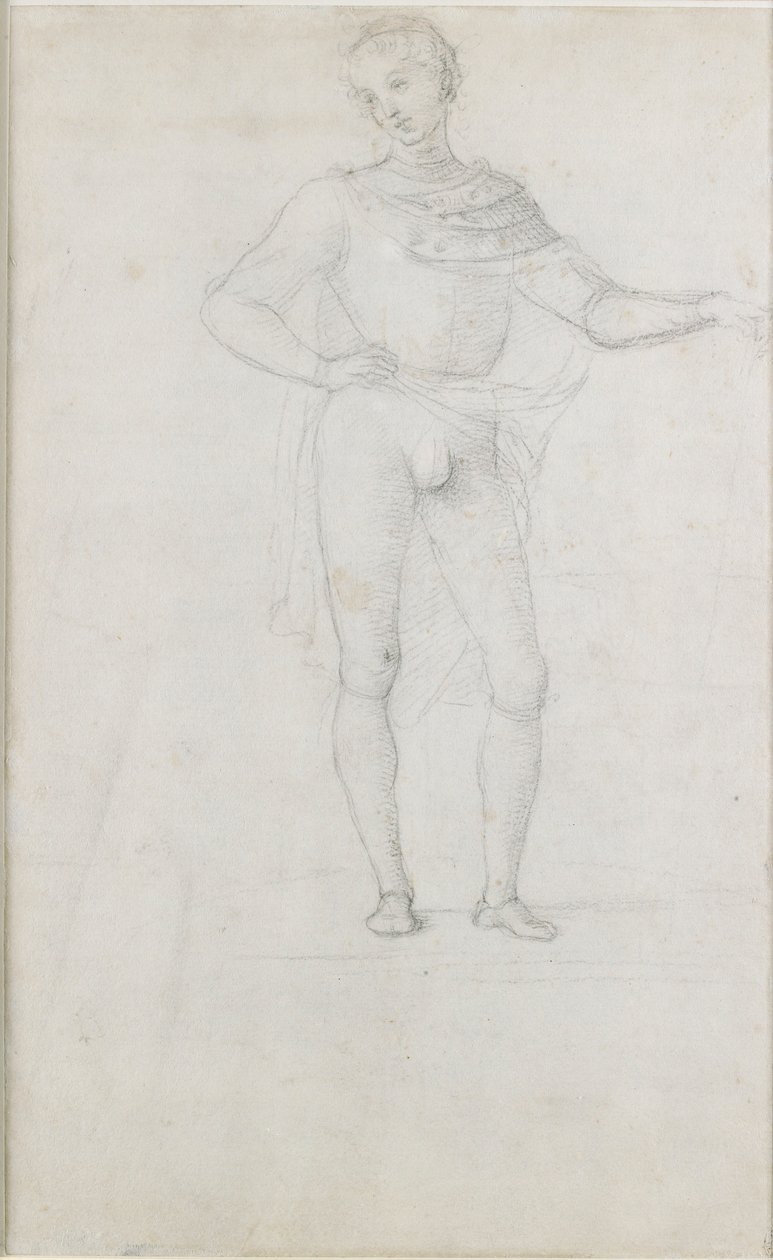 A Study for a Figure in an Adoration of the Magi, c1470-1520 av Perugino