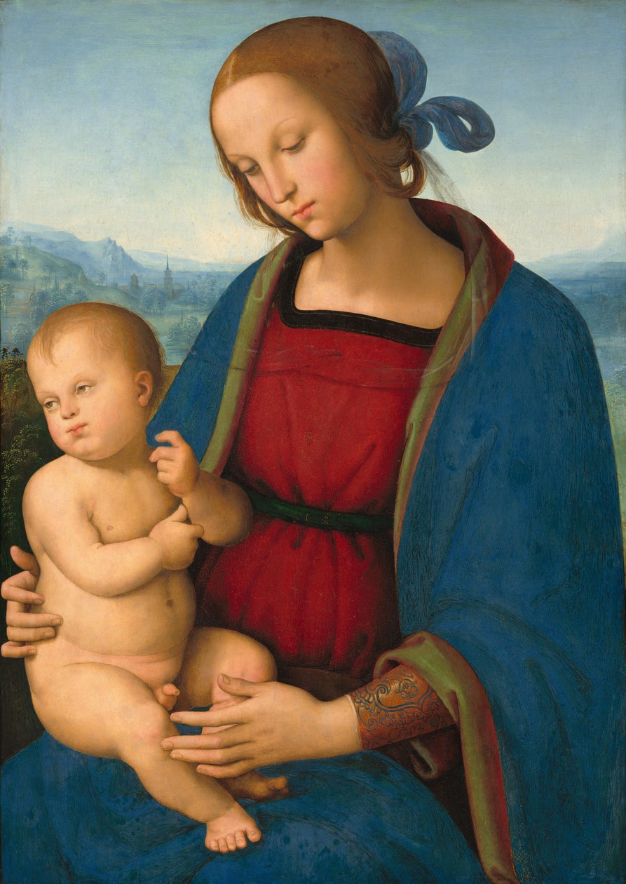 Madonna och barn, ca. 1500. av Perugino