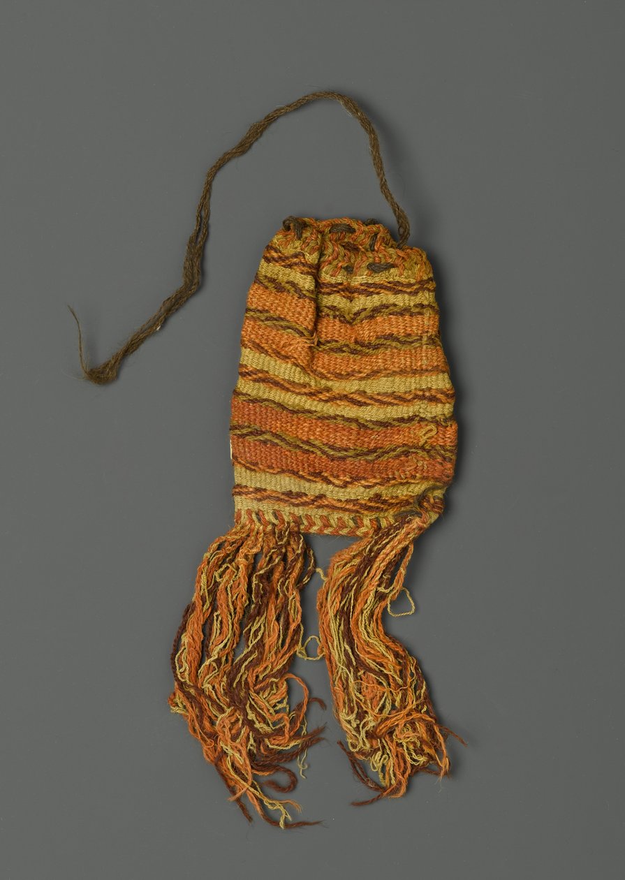 Coca Bag, från Perus sydkust, 1000-1500 (tyg) av Peruvian School
