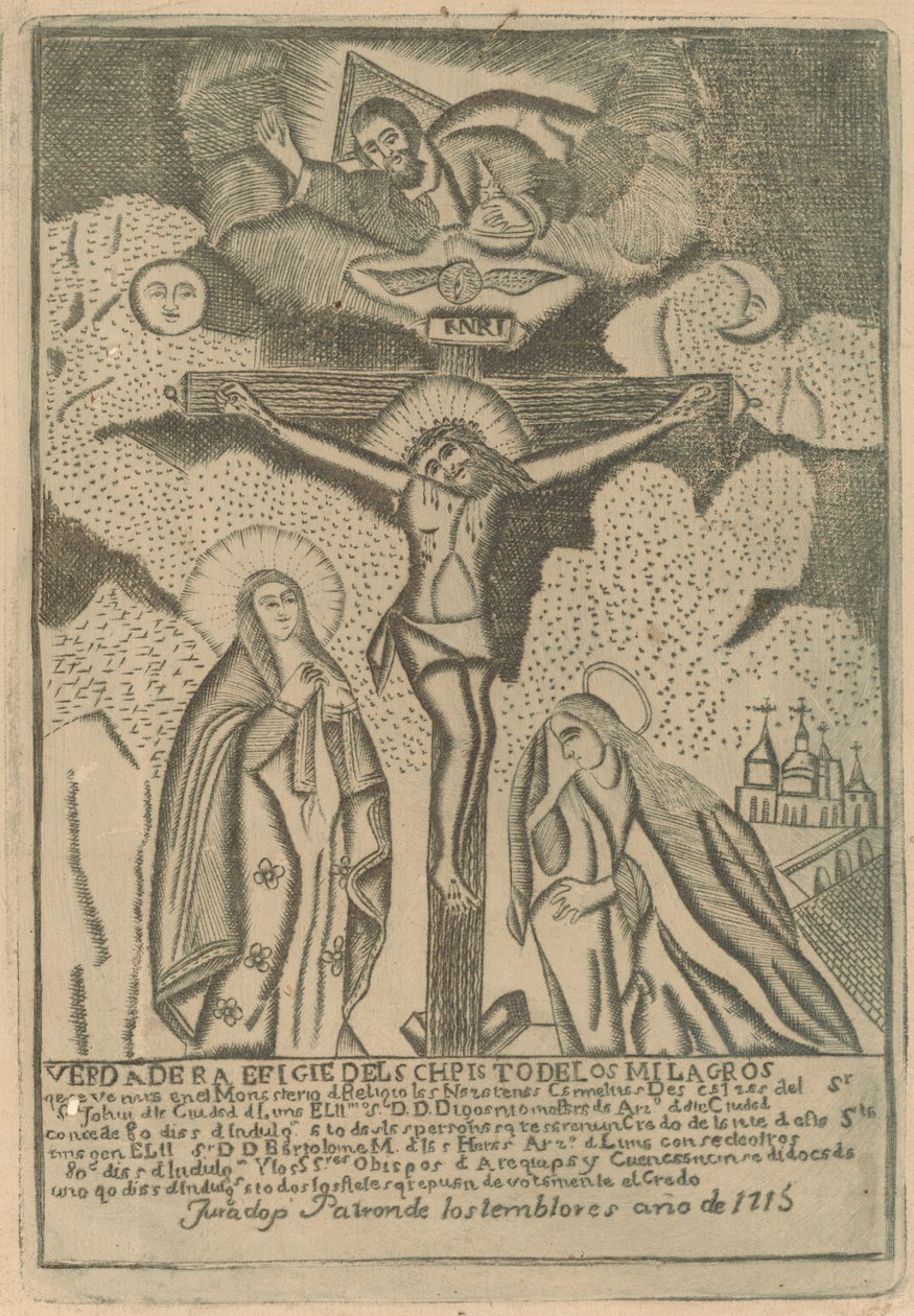 Korsfästelse av Peruvian 19th Century