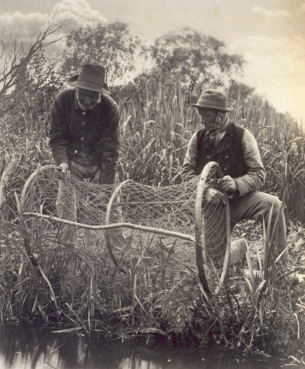 Setting the Bow Net, Life and Landscape on the Norfolk Broads, ca 1886, av Peter Emerson und Thomas Goodall