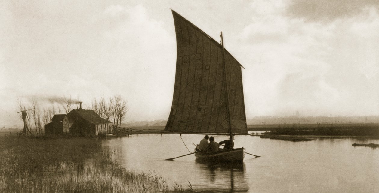 The Old Order and the New, Liv och landskap på Norfolk Broads, c.1886 av Peter Emerson und Thomas Goodall