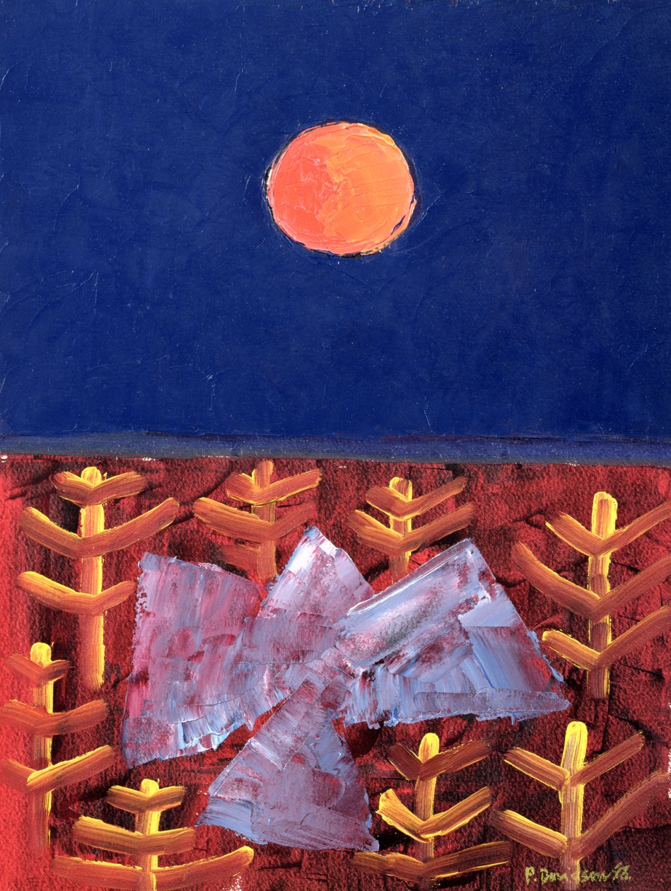 Voyage to the Sun, 1988 (olja på papper) av Peter Davidson