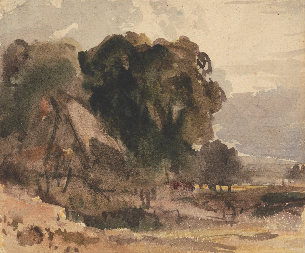 Cottage Amongst Trees av Peter de Wint